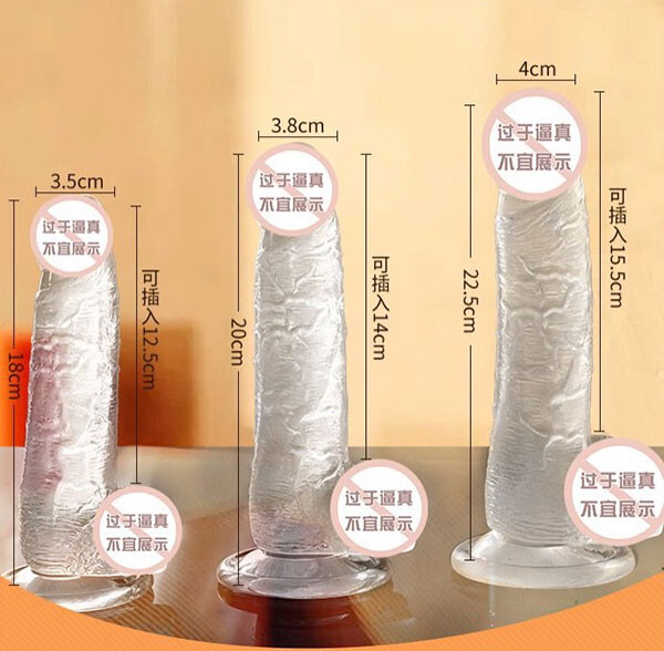 Dương vật giả silicon MizzZee trong suốt kích thước S L mua ngay