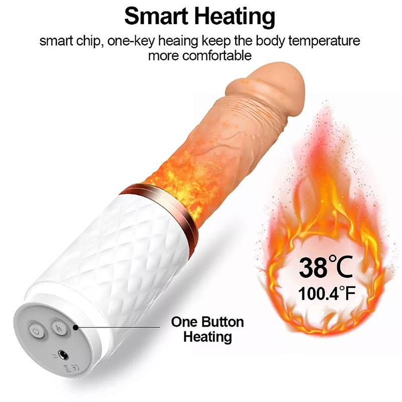 Dương vật giả Diamond Love rung thụt, điều khiển từ xa, cực phê