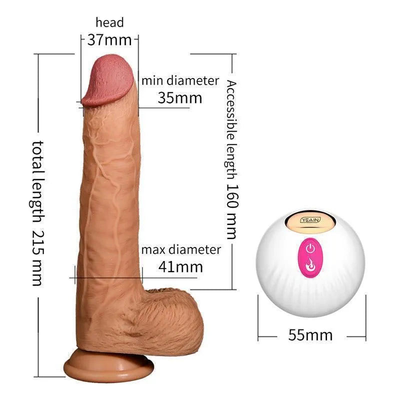 Yeain Real Dildo rung xoay ấm điều khiển từ xa siêu đỉnh