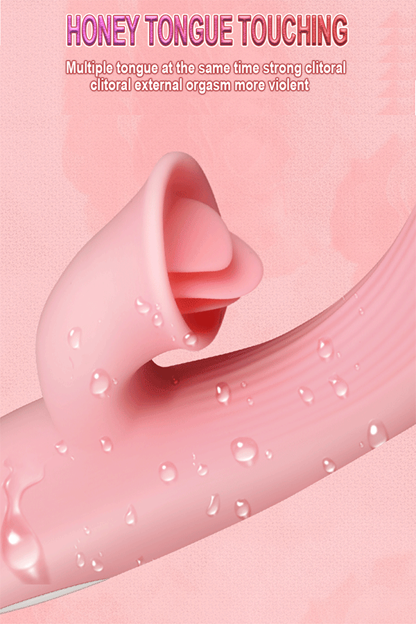 Dương vật giả Quejoy lưỡi rung liếm điểm G đa chức năng kích thích