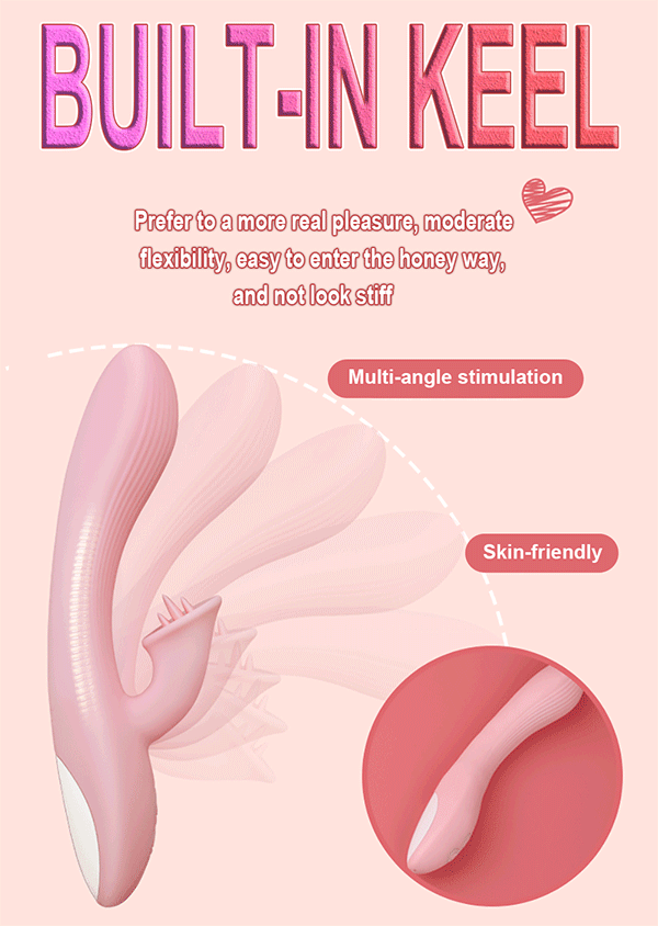 Dương vật giả Quejoy lưỡi rung liếm điểm G đa chức năng kích thích