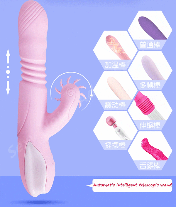 Dương vật giả Mizz Zee Mysteri rung ngoáy thụt nhiệt sạc USB cao cấp