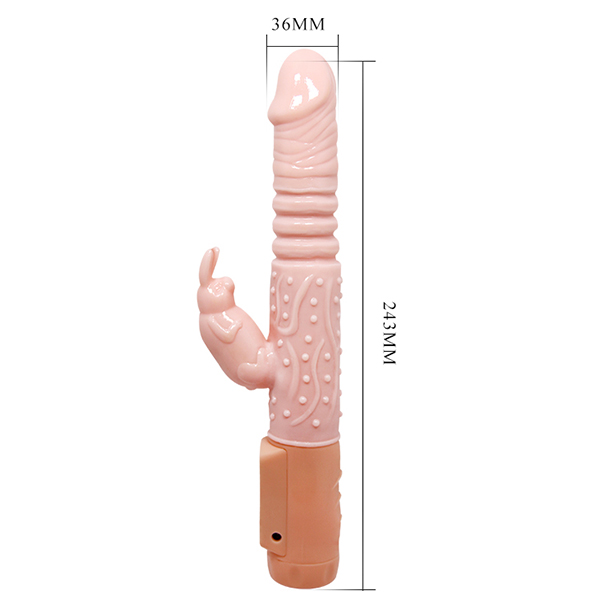 Dương vật giả rung ngoáy thụt Hot Bunny phát nhiệt 48 độ mềm mại kích thích