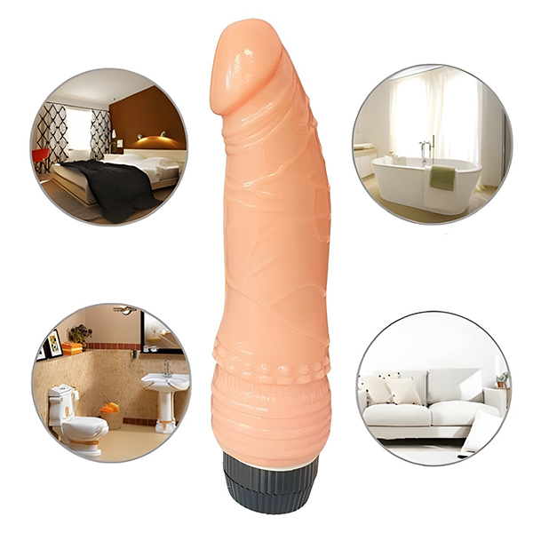 Dương vật giả cong Shaki rung đa chế độ chất liệu silicon