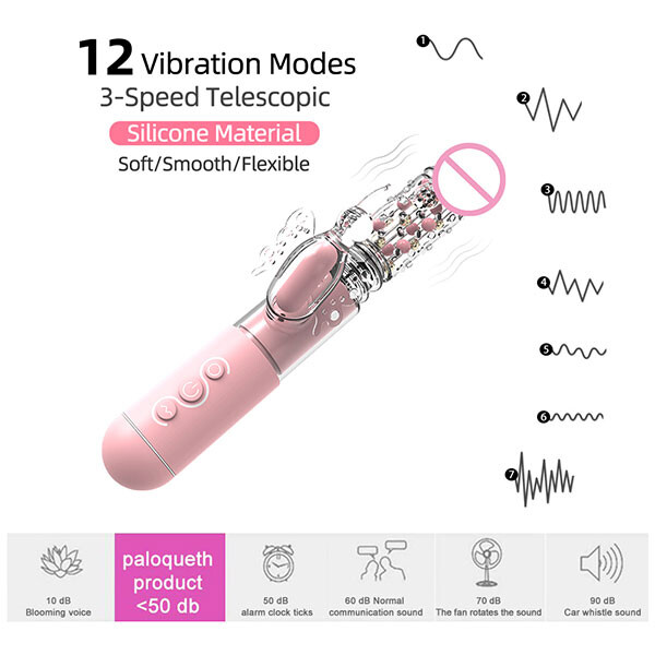 Dương vật giả MizzZee rung thụt 12 chế độ an toàn mềm mại
