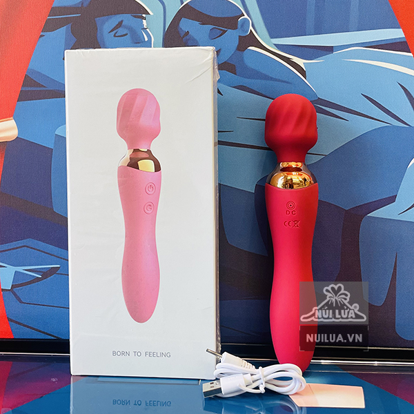 Chày rung massage Sagan 2 đầu siêu mạnh kích thích toàn diện Chày rung massage Sagan 2 đầu siêu mạnh kích thích toàn diện