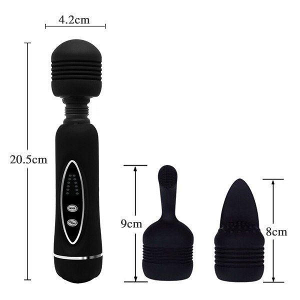 Chày rung massage Baile Power Wand đầu thay thế silicon bền bỉ