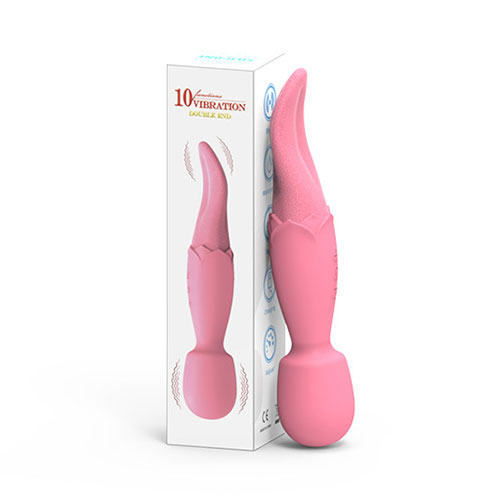 Chày rung massage lưỡi liếm đôi 10 chế độ kích thích đa dạng 