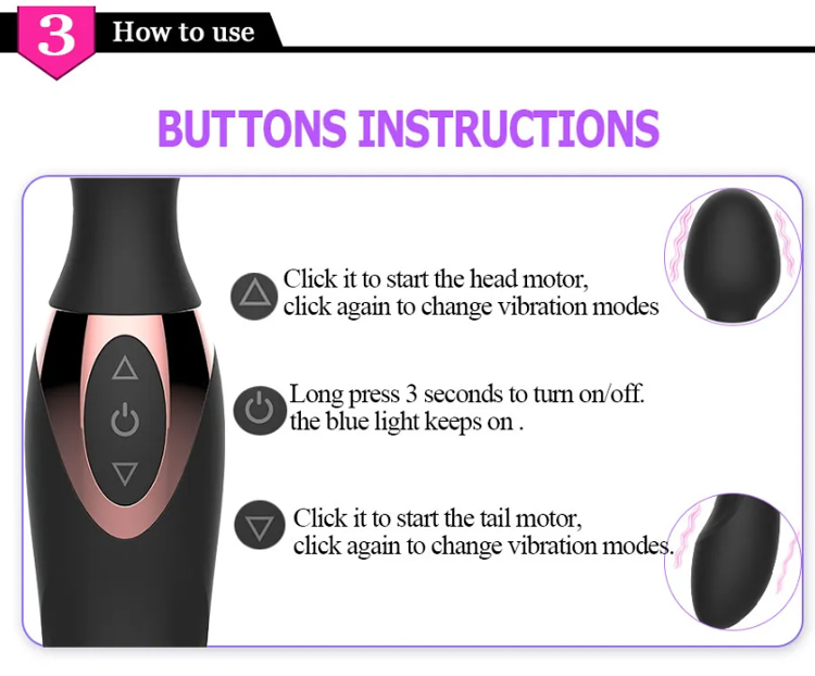 Chày rung Passion Love 2 đầu cong điểm G siêu kích thích giá tốt