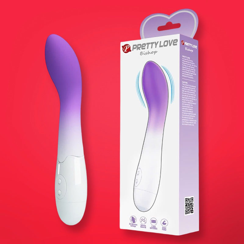 Máy rung mát xa điểm G Pretty Love Bishop 30 chế độ silicon y tế 