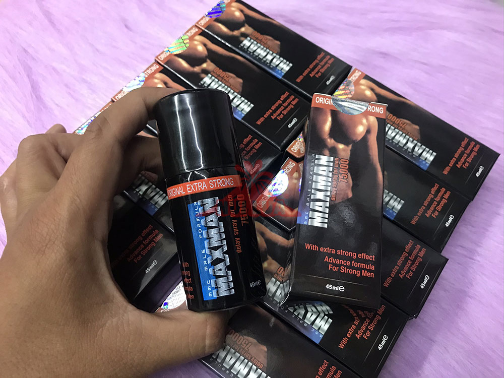 Chai Maxman 75000 45ml chống xuất tinh sớm tăng khoái cảm Chai Maxman 75000 45ml chống xuất tinh sớm tăng khoái cảm