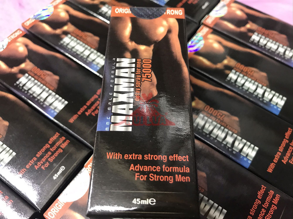 Chai Maxman 75000 45ml chống xuất tinh sớm tăng khoái cảm Chai Maxman 75000 45ml chống xuất tinh sớm tăng khoái cảm