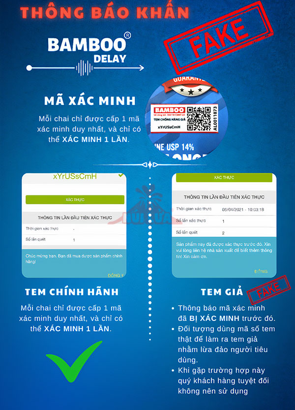 Chai xịt Bamboo Delay 12ml hỗ trợ kéo dài thời gian, tăng hưng phấn