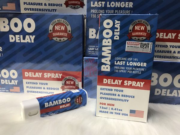 Chai xịt Bamboo Delay 12ml hỗ trợ kéo dài thời gian, tăng hưng phấn