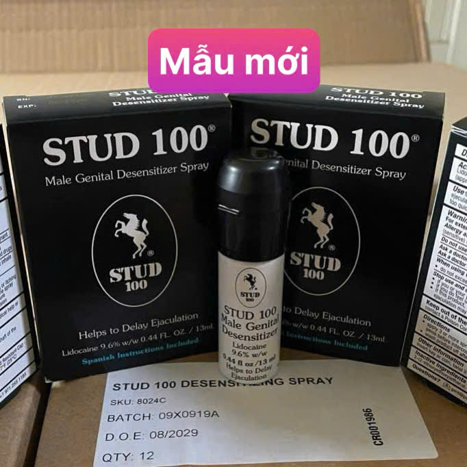 Chai xịt chống xuất tinh sớm Stud 100 Anh chính hãng kéo dài quan hệ 