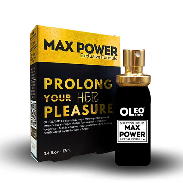 Xịt chống xuất tinh sớm Oleo Lampo Max Power 12ml, kéo dài 30 phút 