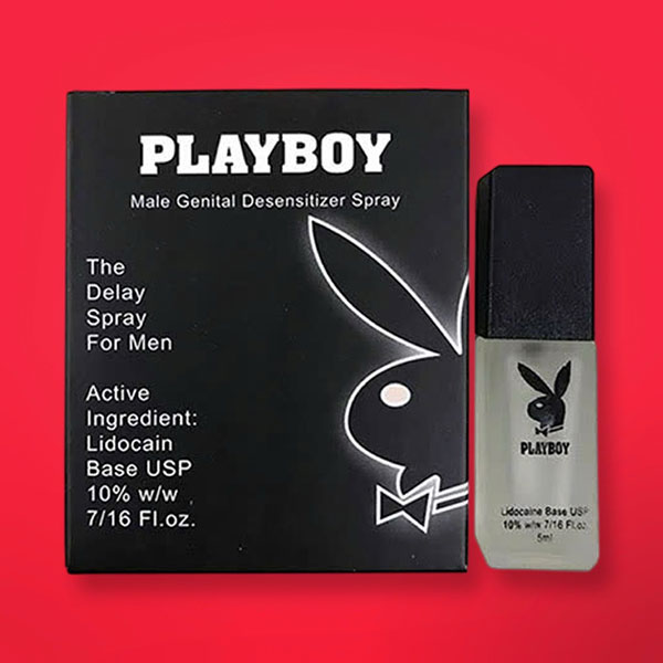 Chai xịt chống xuất tinh sớm Playboy Đen Lidocain 9.6% 5ml dùng lâu 