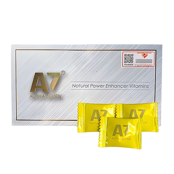  Bán Kẹo A7 Alpha Seven cường dương cực mạnh - hộp 10 viên  chính hãng 