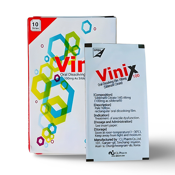 Tem ngậm Vinix 100mg Hàn Quốc kích thích cường dương mạnh mẽ 