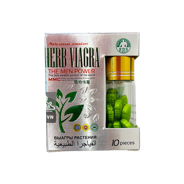  Nhập sỉ Thảo dược cường dương Herb Viagra hộp 10 viên  chính hãng 