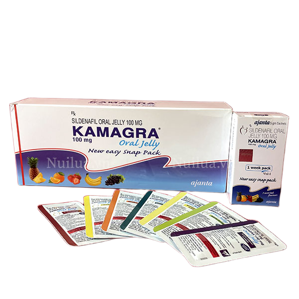  So sánh Thạch cương dương KAMAGRA ORAL JELLY 100mg hộp 7 gói  cao cấp 