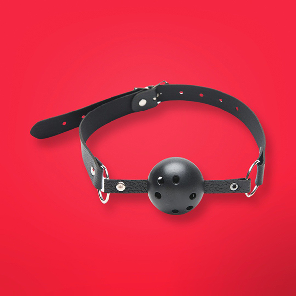 Bóng khóa miệng Ball Gag giả da PU tăng cảm giác kích thích 