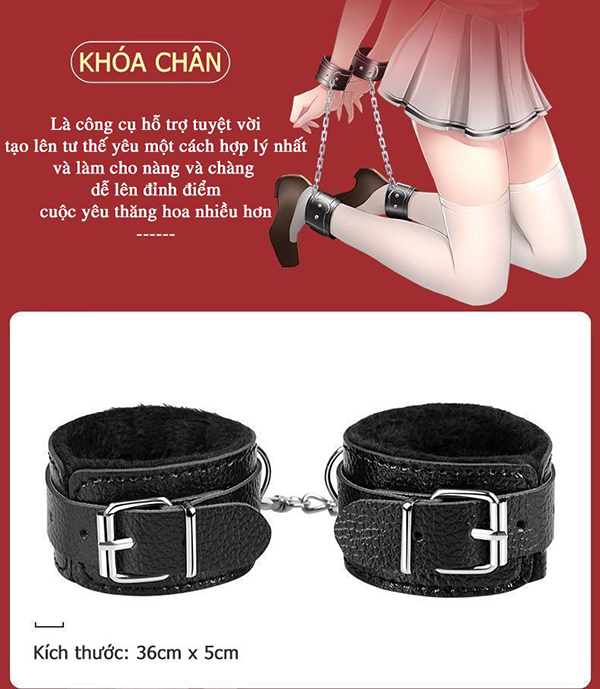Set đồ chơi BDSM 10 món kích thích đam mê 50 sắc thái