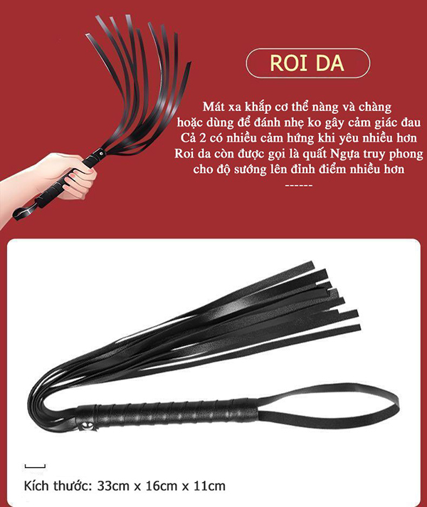 Set đồ chơi BDSM 10 món kích thích đam mê 50 sắc thái