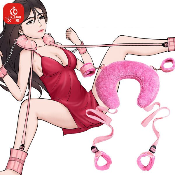 Bộ gối khóa tay chân BDSM chất liệu bông mềm êm ái 