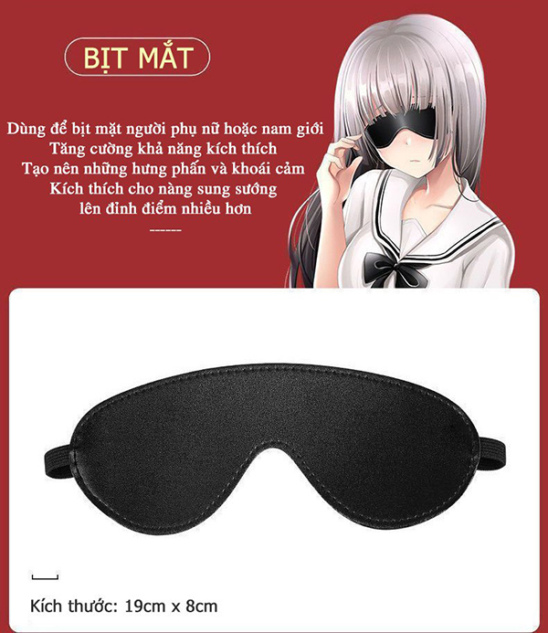 Bộ dụng cụ BDSM 7 món siêu chất chơi bạo dâm kích thích