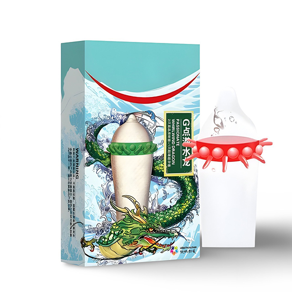 Bao cao su gai rồng thiêng HBM hộp 2 cái tăng cảm giác mới 