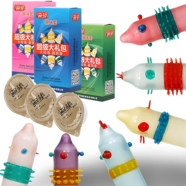 Bao cao su siêu gai râu Runbo Big 6 cái 6 mẫu khác nhau đa dạng 