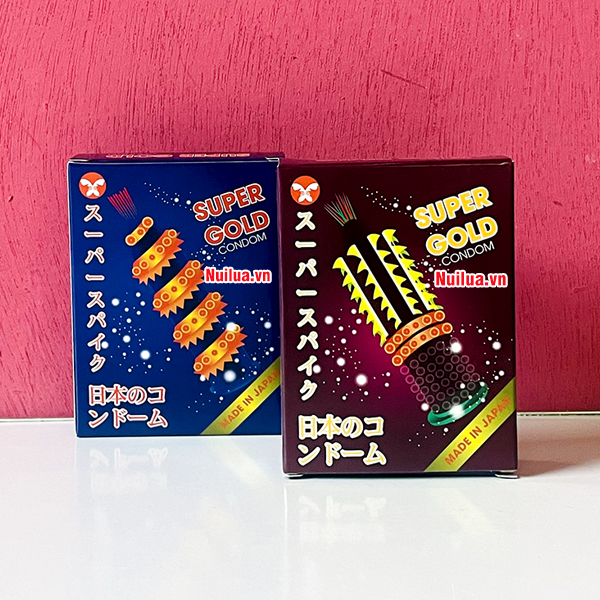 Bao Cao Su Super Gold Gai Siêu Lớn Tăng Khoái Cảm 