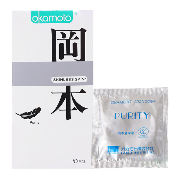 Bao Cao Su Okamoto Skinless Skin Purity Hộp 10 Cái Nhật 