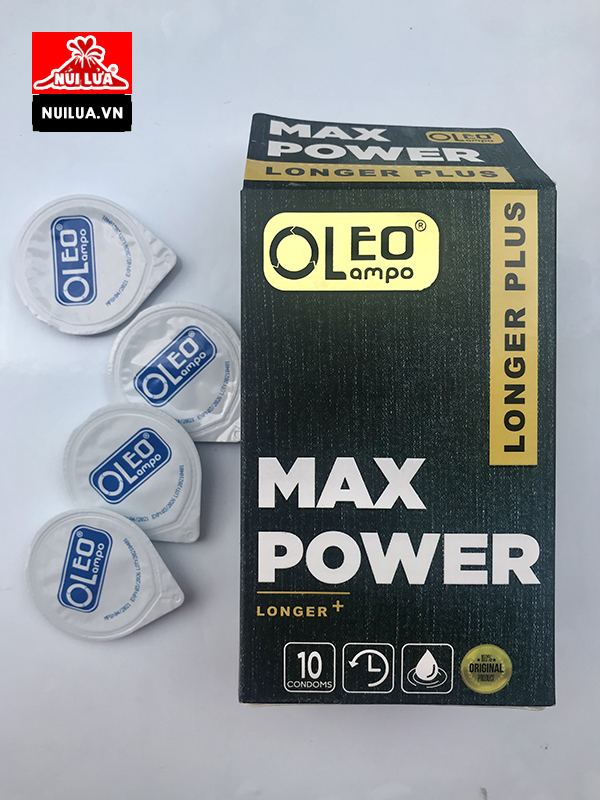 Bao cao su Oleo Lampo Max Power hạt gai kích thích chống xuất tinh 