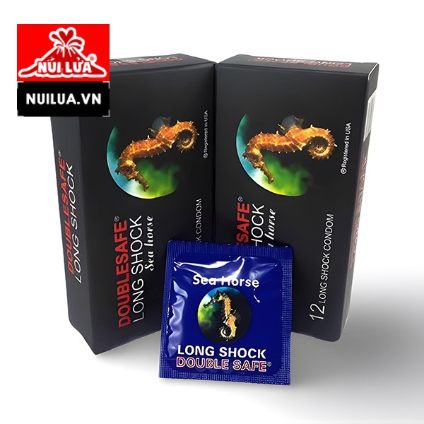 Bao cao su Doublesafe Long Shock siêu mỏng kéo dài hưng phấn 