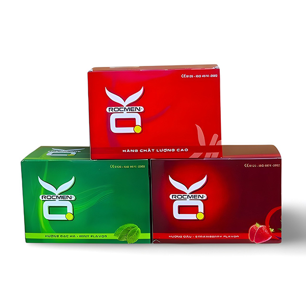 Bao cao su Rocmen OK mỏng trơn hộp 144 cái giá bình dân chất lượng cao 