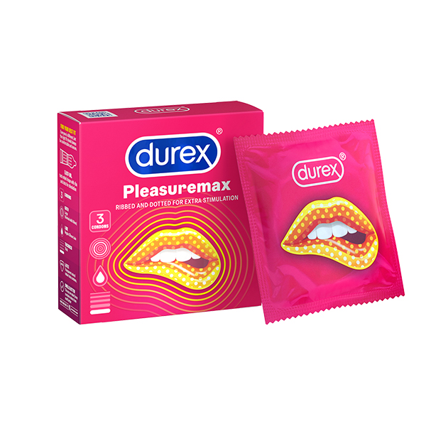 Bao cao su Durex Pleasuremax gân gai tăng khoái cảm lứa đôi 
