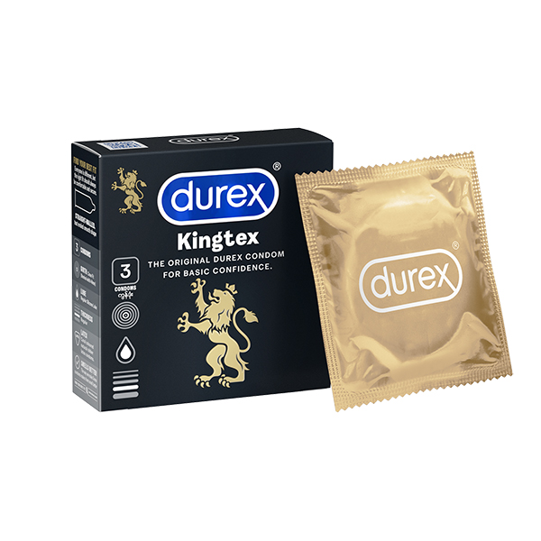 Bao Cao Su Durex Kingtex Size Nhỏ Hộp 3 Cái 