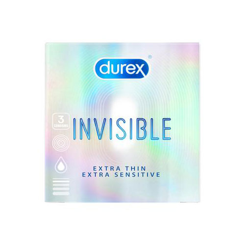 Bao cao su Durex Invisible siêu mỏng extra sensitive an toàn 