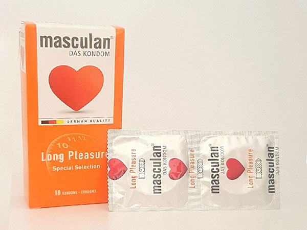 Masculan Long Pleasure 10c Bao cao su gân gai tăng khoái cảm lâu