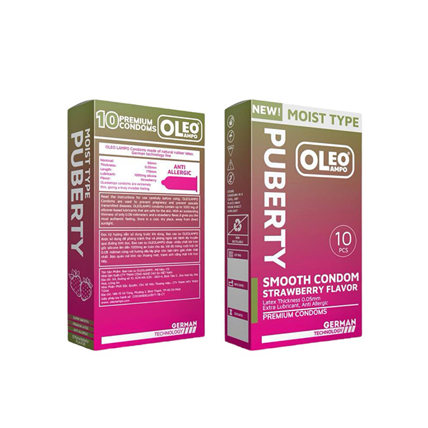Bao Cao Su Oleo Lampo Puberty Hương Dâu Mềm Mại Thăng Hoa 