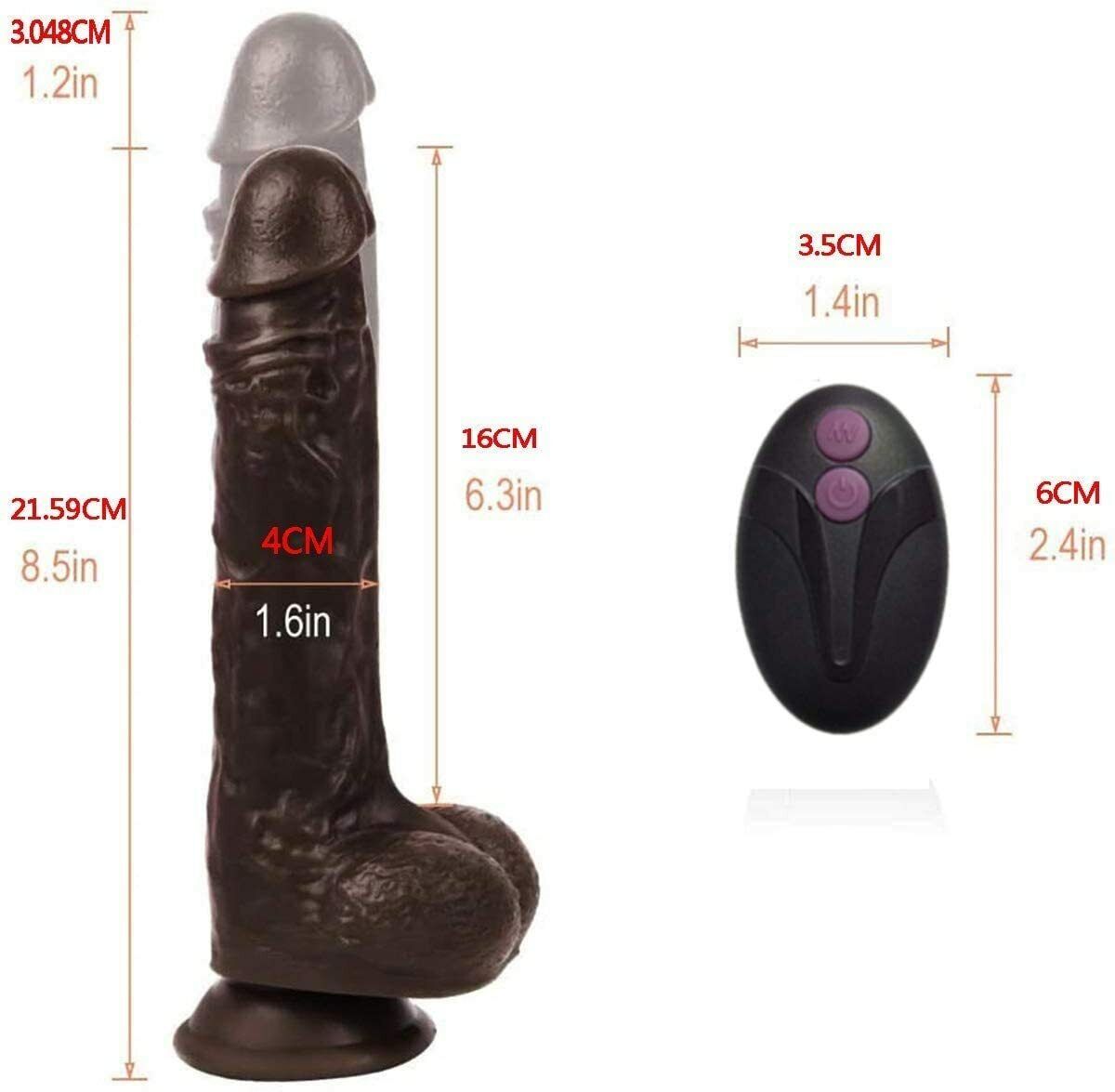 Đồ chơi người lớn rung thụt sưởi ấm điều khiển từ xa cực đã