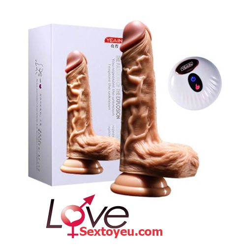 Dương vật giả Yeain rung ngoáy sưởi ấm điều khiển từ xa cao cấp