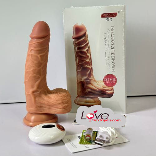 Dương vật giả Yeain rung ngoáy sưởi ấm điều khiển từ xa cao cấp