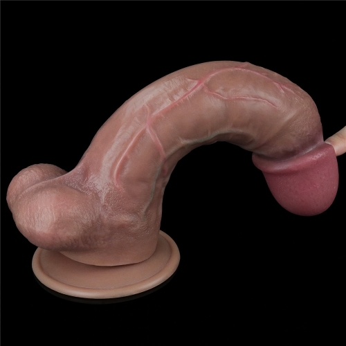 Dương vật silicon Lovetoy hai lớp siêu mềm size lớn 10.5 cm