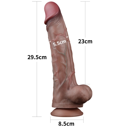 Dương vật Lovetoy platinum silicon 2 lớp size lớn 11.5cm