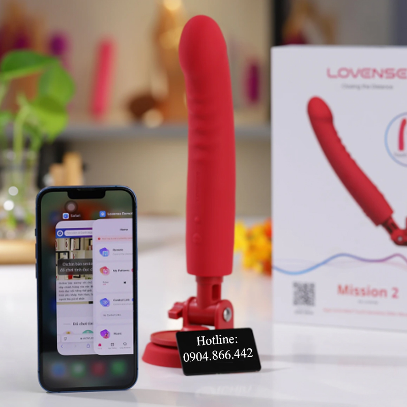 Dương vật giả Lovense Mission 2 cao cấp điều khiển qua app tiện lợi