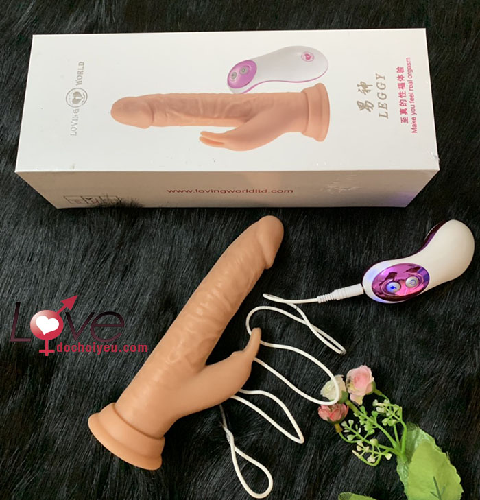 Dương vật cyberskin Leggy siêu rung mềm mịn gân guốc bán chạy