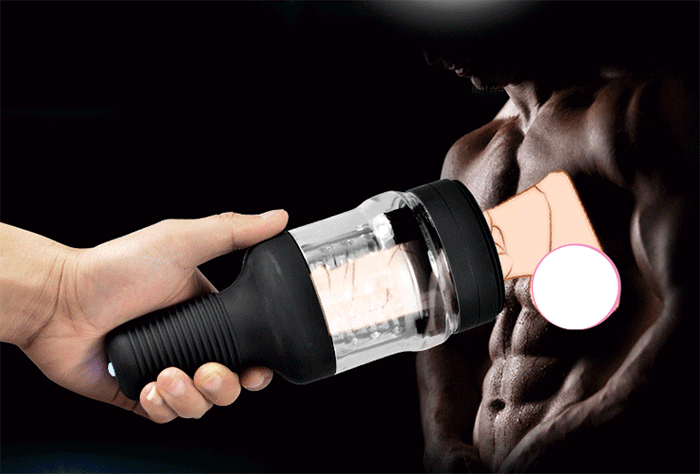 Máy thủ dâm nam Cyclone II rung xoay 360 độ silicon ABS an toàn